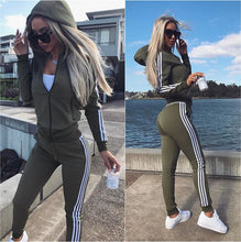 Load image into Gallery viewer, Women Set Top and Pants Women's Wear New Sports Suit 2piece
